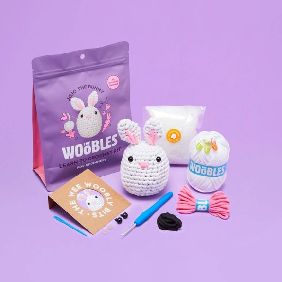 The Woobles Other - Jojo the Bunny Beginner Crochet Kit
